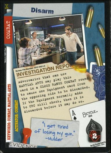 X-Files: The Truth Is Out There (Base Set) card XF97-0021v2 Disarm