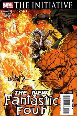 Fantastic Four (1961) issue 544-C Dynamic Forces (Signed by Michael Turner) 1/50