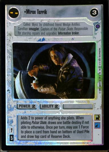 Star Wars: Reflections III (Base Set) card 104 Mirax Terrik
