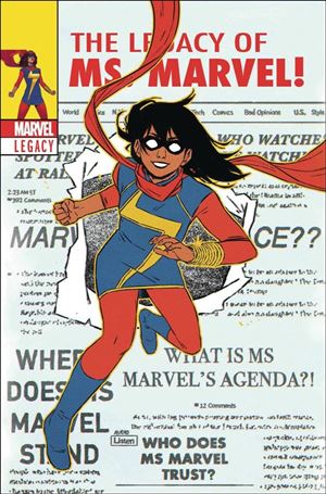 Ms. Marvel (2016) issue 25-B Jacob Wyatt Lenticular Homage Cover