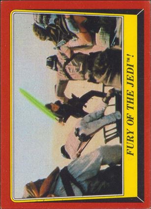 Star Wars: Return of the Jedi: Series 1 (Base Set) card 44 Fury of the Jedi!