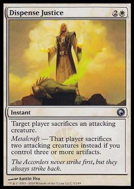 Magic the Gathering: Scars of Mirrodin (Base Set) card 5 Dispense Justice