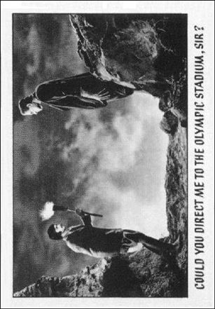 Creature Feature (Base Set) card 21 Could you direct me to the Olympic stadium, sir? 