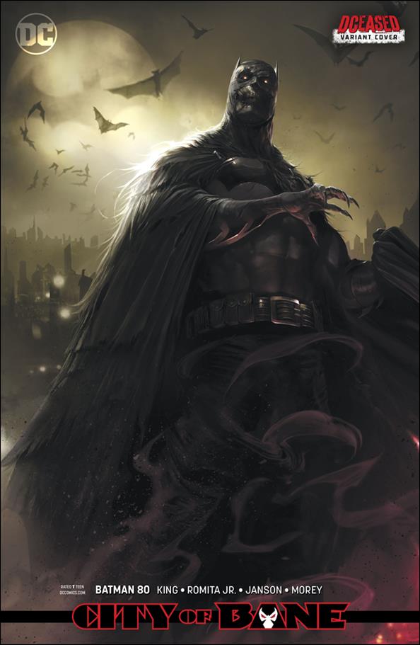 Batman (2016) issue 80-B Francesco Mattina DCeased Cardstock Cover