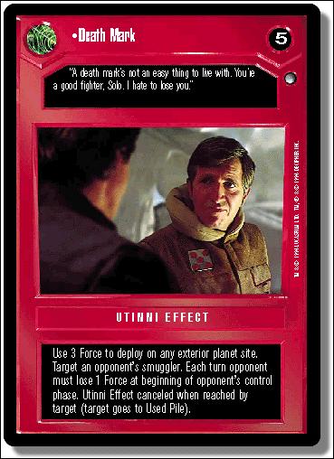 Star Wars: Hoth Limited (Base Set) card 29 Death Mark