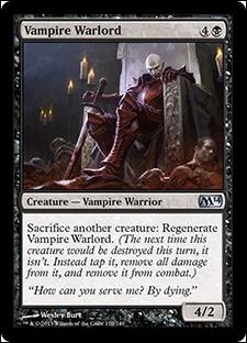 Magic the Gathering: 2014 Core Set (Base Set) card 120 Vampire Warlord
