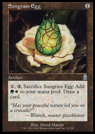 Magic the Gathering: Odyssey (Base Set) card 311 Sungrass Egg