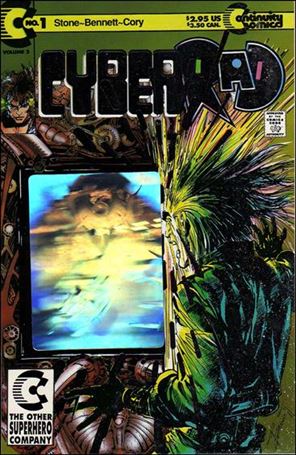 CyberRad (1992) issue 1-B Gold Foil Hologram Cover