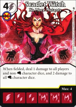 Marvel Dice Masters Deadpool card 111 Scarlet Witch: No More Mutants
