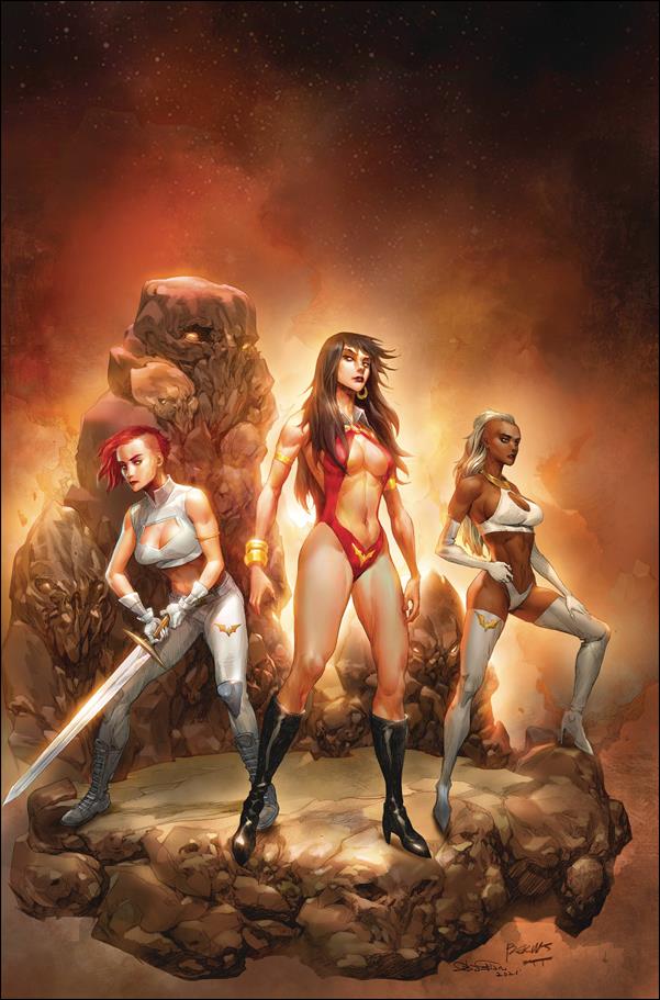 Sacred Six issue 10-K Raymund Bermudez 1:20 Virgin Cover