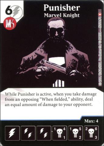 Marvel Dice Masters Avengers vs. X-Men  card M2016 4 Punisher: Marvel Knight