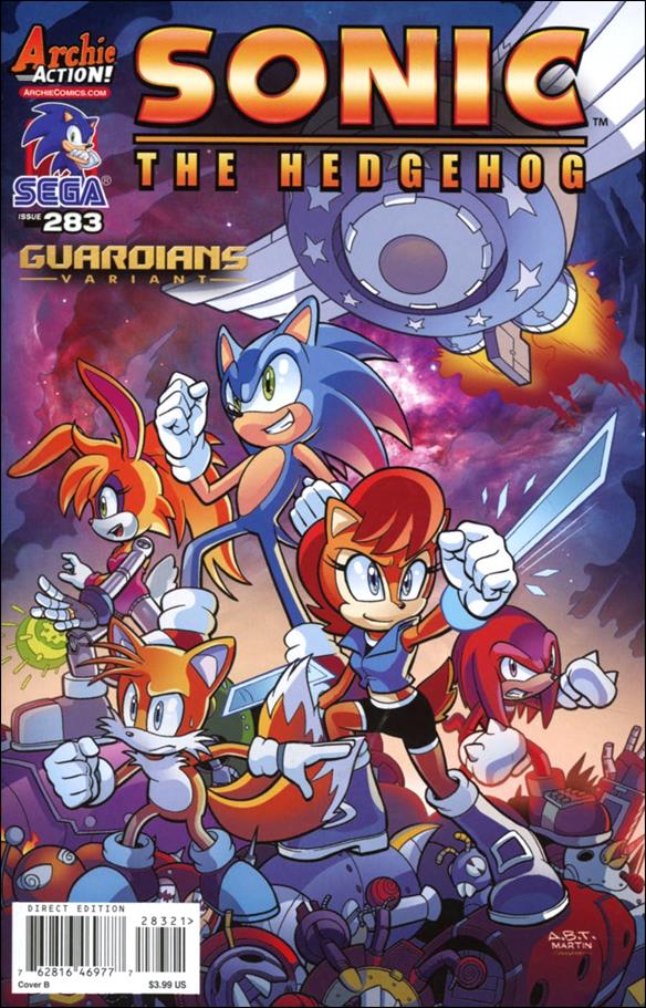 Sonic the Hedgehog (1993) issue 283-B Adam Bryce Thomas Cover