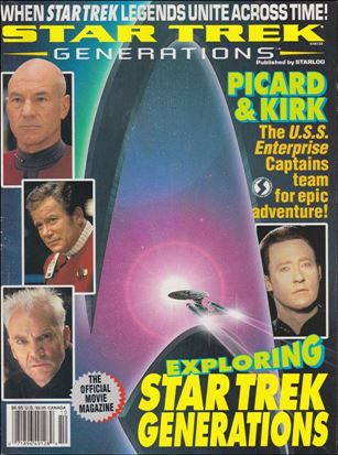 Official Star Trek Generations Movie Magazine Cover Image 1