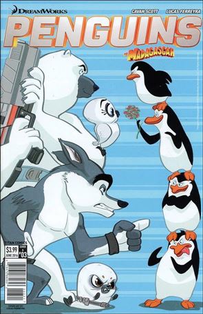 Penguins of Madagascar (2016) issue 3-B Lucas Ferreyra Cover