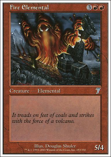 Magic the Gathering: 7th Edition (Base Set) card 183 Fire Elemental