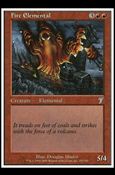 Magic the Gathering: 7th Edition (Base Set) card 183 Fire Elemental