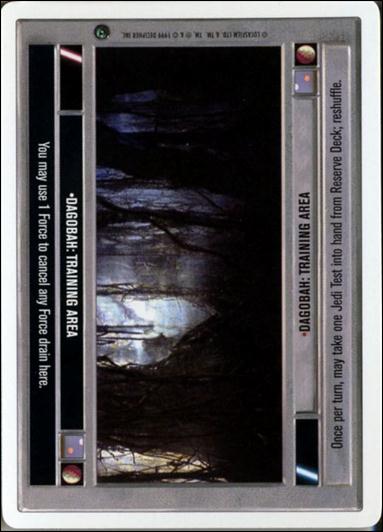 Star Wars: Dagobah Revised (Base Set) card 176 Dagobah: Training Area