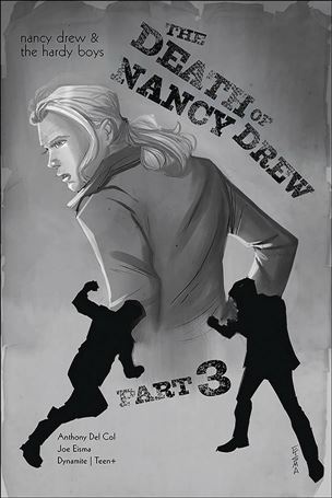 Nancy Drew & the Hardy Boys: The Death of Nancy Drew issue 3-B 1:10 Black & White Cover