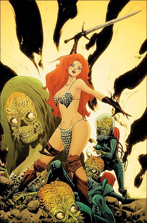 Red Sonja Attacks Mars issue 1-N Jae Lee Virgin 1:20 Cardstock Cover