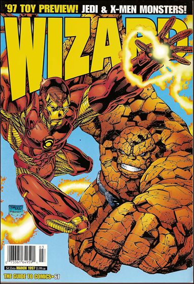 Wizard: The Guide to Comics issue 67 Jim Lee Iron Man & Thing Cover