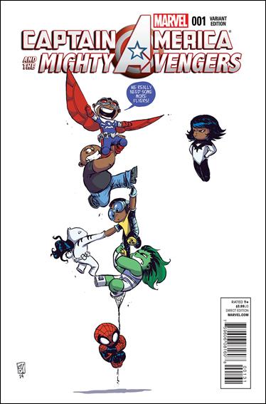 Captain America & the Mighty Avengers issue 1-C Skottie Young Baby Cover