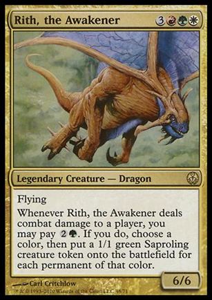Magic the Gathering: Duel Decks: Phyrexia vs. the Coalition (Base Set) card 48 Rith, the Awakener