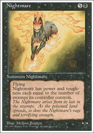 Magic the Gathering: 4th Edition (Base Set) card 150 Nightmare