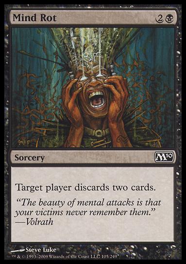 Magic the Gathering: 2010 Core Set (Base Set) card 105 Mind Rot