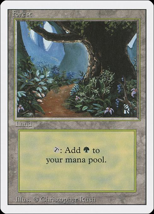 Magic the Gathering: Revised (Base Set) card 296 Forest