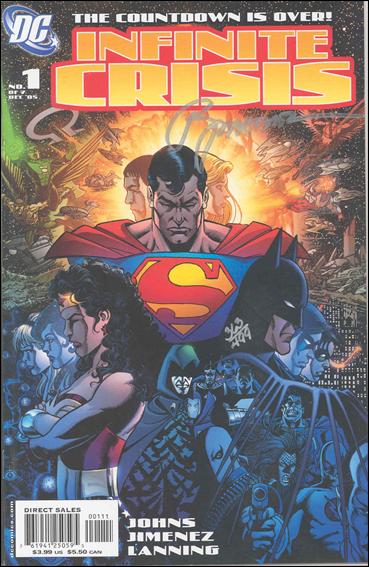 Infinite Crisis issue 1-F DF George Perez Cover (Signed Phil Jimenez) 1/499