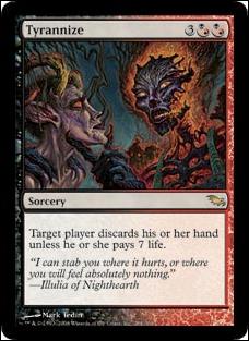 Magic the Gathering: Shadowmoor (Base Set) card 201 Tyrannize