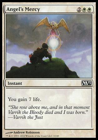 Magic the Gathering: 2013 Core Set (Base Set) card 3 Angel's Mercy