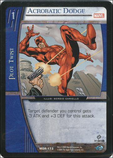 Marvel Origins: VS System (Base Set) card MOR-173 Acrobatic Dodge