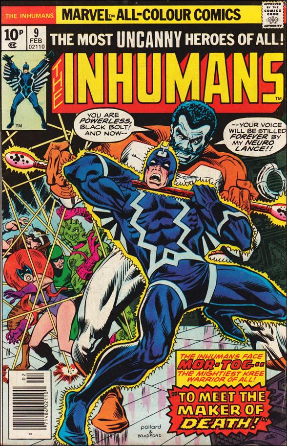 Inhumans (1975) issue 9-B UK Price Cover