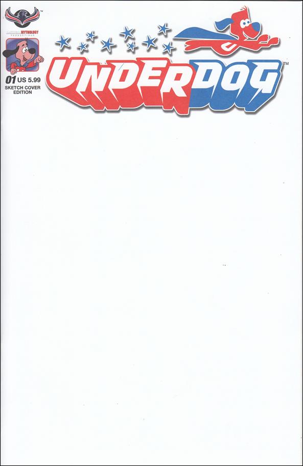 Underdog (2017) issue 1-D Blank/Sketch Cover
