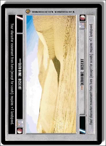 Star Wars: Jabba's Palace Limited (Base Set) card 173 Tatooine: Desert