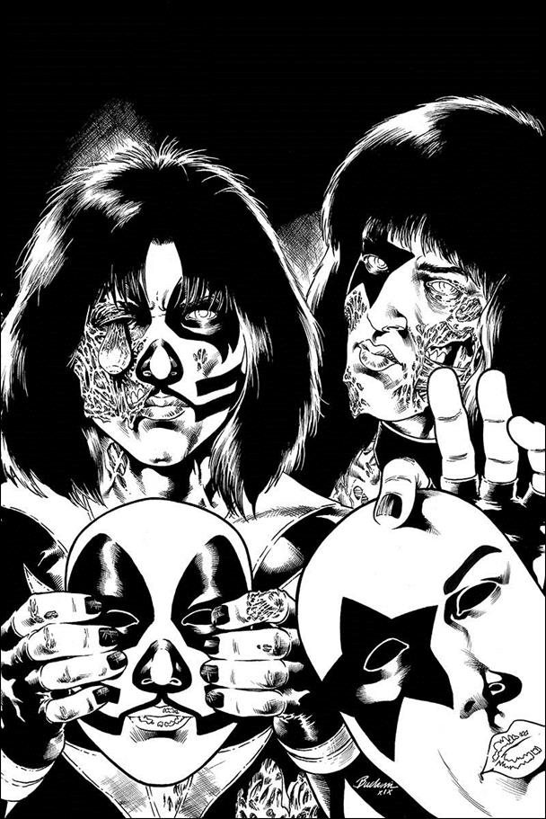 Kiss Zombies issue 5-I Rodney Buchemi 1:15 Black & White Virgin Cover