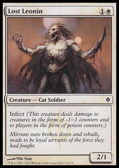 Magic the Gathering: New Phyrexia card 13 Lost Leonin