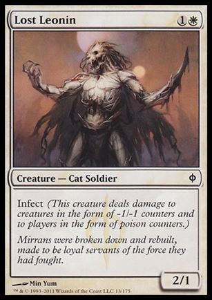 Magic the Gathering: New Phyrexia card 13 Lost Leonin