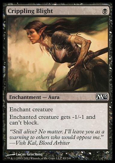 Magic the Gathering: 2013 Core Set (Base Set) card 85 Crippling Blight