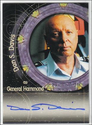 Stargate SG-1: Season 7 (Autograph Subset) card A44 Don S. Davis as General Hammond