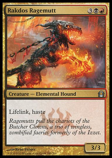 Magic the Gathering: Return to Ravnica (Base Set) card 185 Rakdos Ragemutt