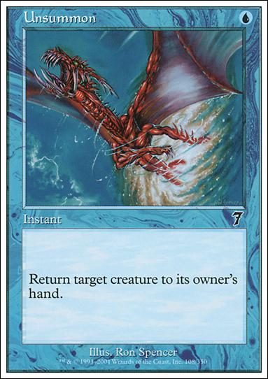 Magic the Gathering: 7th Edition (Base Set) card 108 Unsummon