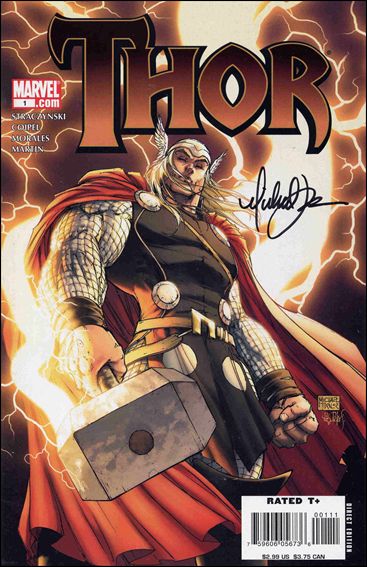 Thor (2007) issue 1-H DF Turner Cover (Signed by Michael Turner)
