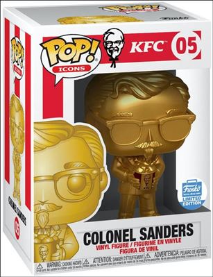 POP! Icons figure 5-B Colonel Sanders (Gold) Funko Shop Exclusive