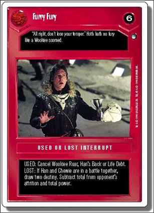 Star Wars: Hoth Revised (Base Set) card 58 Furry Fury