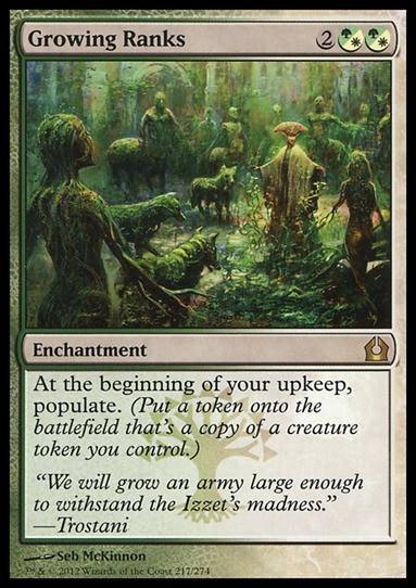 Magic the Gathering: Return to Ravnica (Base Set) card 217 Growing Ranks