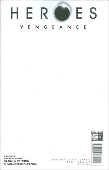 Heroes: Vengeance issue 1-C Blank/Sketch Cover