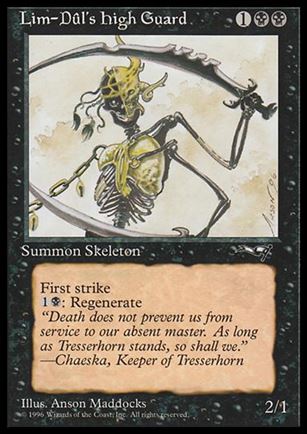 Magic the Gathering: Alliances (Base Set) card 55-B Lim-Dûl's High Guard