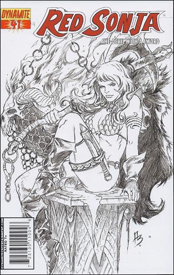 Red Sonja (2005) issue 41-D Adriano Batista Sketch Cover